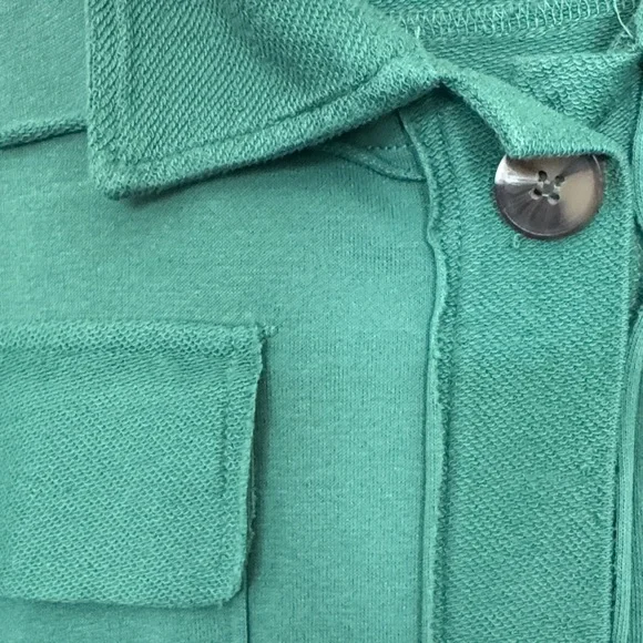 Maurices Green Knit Shirt Jacket Size Large - Picture 3 of 8